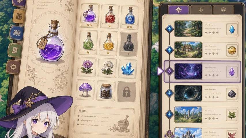 魔女秘药 剧情互动 预览图 1